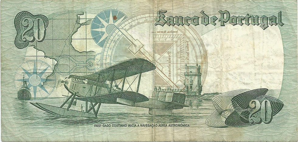 Portugal PTBN200251293 Nota de 20 Escudos Gago Coutinho 1978