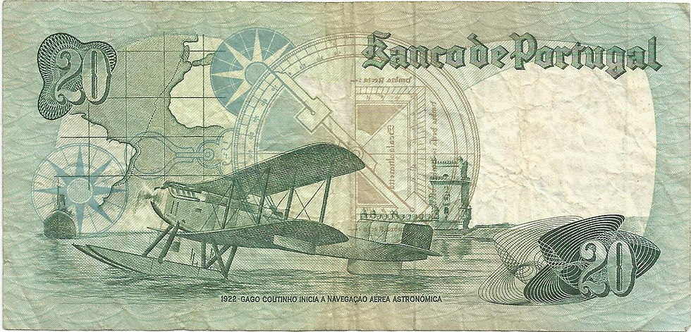 Portugal PTBN200224111 Nota de 20 Escudos Gago Coutinho 1978