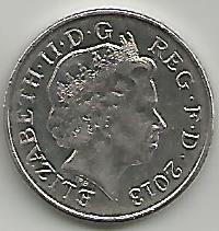 Reino Unido GB002013 Moeda 10 pence 2013