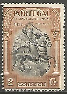 Portugal PTS0010381927 selo 2C castanho/preto 1927