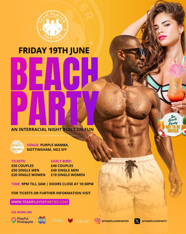 Team Player Parties - Beach Party Shenanigans