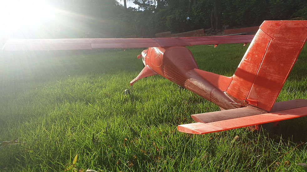 3d rc printed Draco bushplane tail