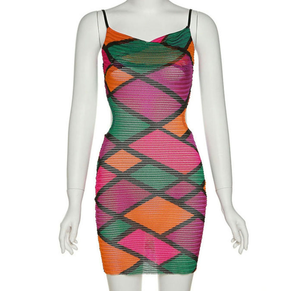 الصورة المصغرة: Crayon sleeveless Mini Dress 