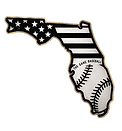 Florida-shaped baseball graphic for The Game Baseball Club