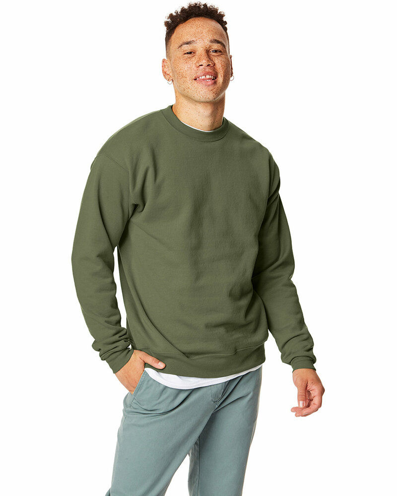 Hanes P1607 Unisex Ecosmart® 50/50 Crewneck Sweatshirt( 1-15)