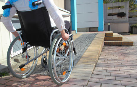 barrierefrei vom Parkplatz aus