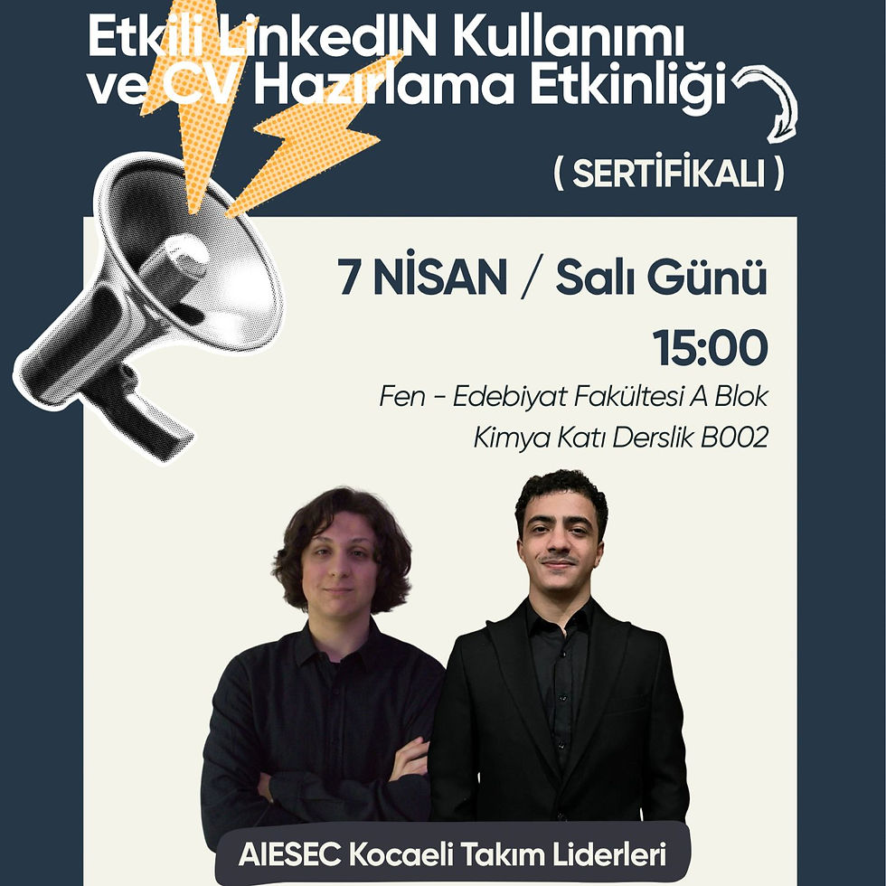 Etkili LinkedIN Kullanımı & CV Hazırlama Eğitimi