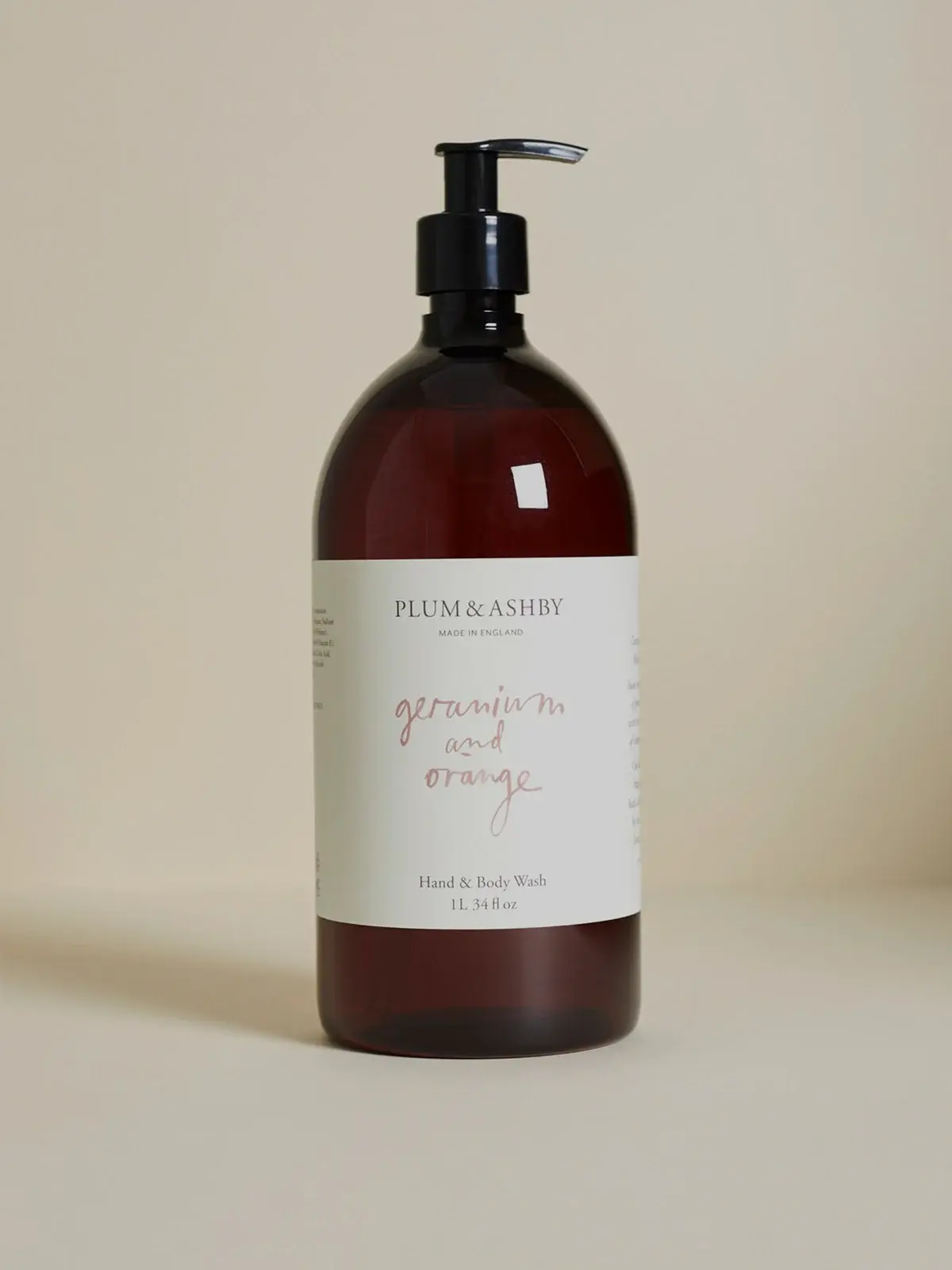 GERANIUM & ORANGE HAND & BODY WASH 1 LITRE