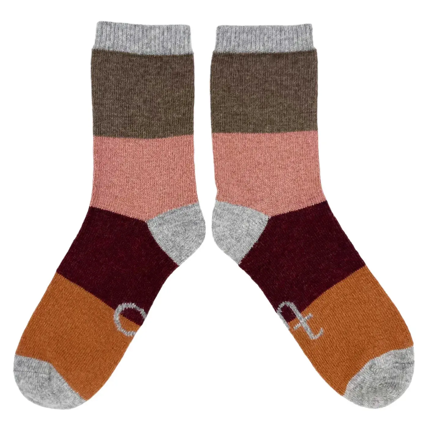 WOMENS LAMBSWOOL BLOCK SOCKS