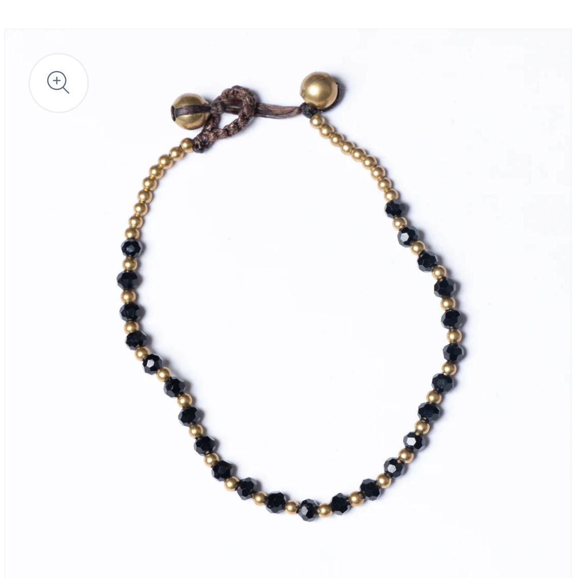 BLACK SPINEL PURE CRYSTAL BRACELET