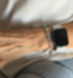 Thumbnail: Clear Quartz ,  Hue  Blue Electric Quartz & Silver Women's Bracelet
