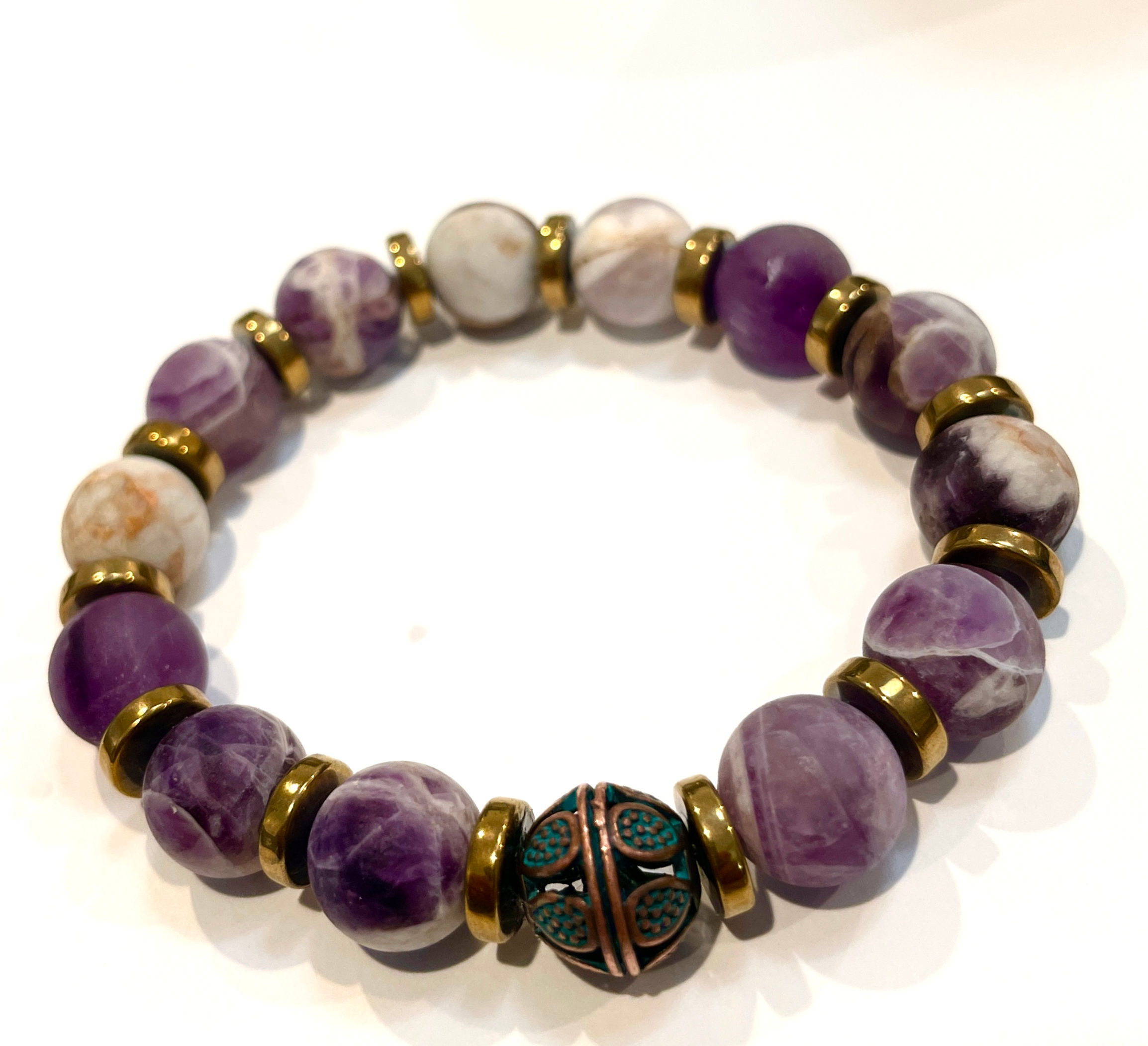 Amethyst & Hemitate Woman's Bracelet