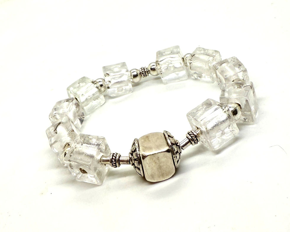 Murano Glass and Silver Women's Bracelet