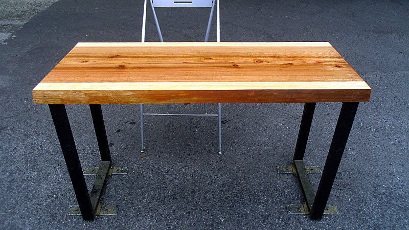 サムネイル： 【幅120×奥行50cm規格】杉 スギ 無垢 天板 一枚板 120×52cm 4cm厚｜DIY用 デスク テーブル 向け 無塗装 下仕上げ済み