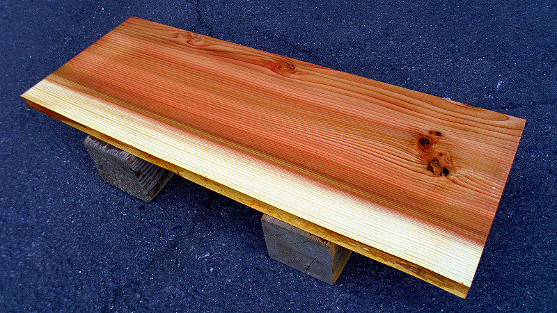 杉/スギ 750x280x25mm 天然木コーナーラック・TVボード天板/DIY木材・1枚板・無垢板/下仕上げ済み