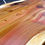 サムネイル： 杉/スギ 1300x690x50mm 天然木ダイニングテーブル・パソコンデスク天板/DIY木材・1枚板・無垢板/下仕上げ済み