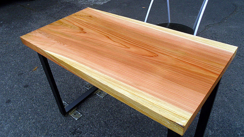 サムネイル： 杉 スギ 無垢 天板 一枚板 100×53cm｜ 奥行50cm規格 DIY用 テーブル・デスク向け 無塗装 下仕上げ済み