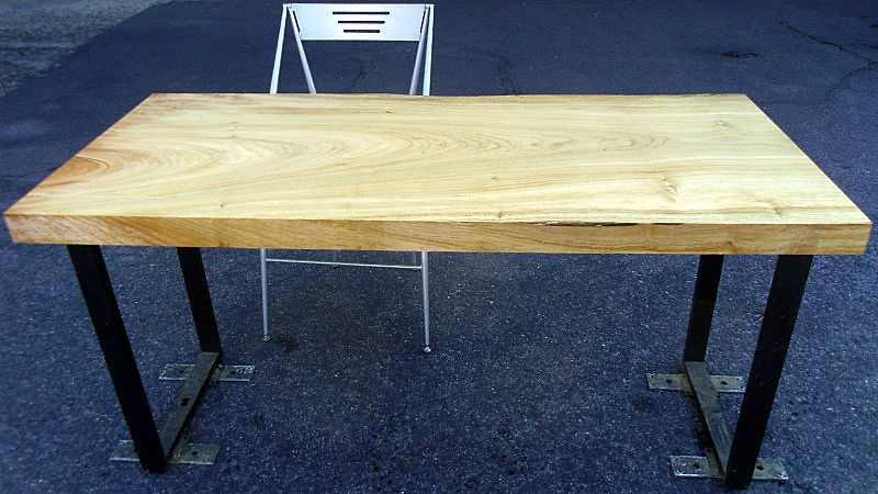 樟/クス 1400x620x50mm 天然木ダイニングテーブル・オフィスデスク天板/DIY木材・1枚板・無垢板/下仕上げ済み