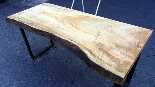 樟/クス 1400x610x45mm 天然木カウンターテーブル・キッチンカウンター