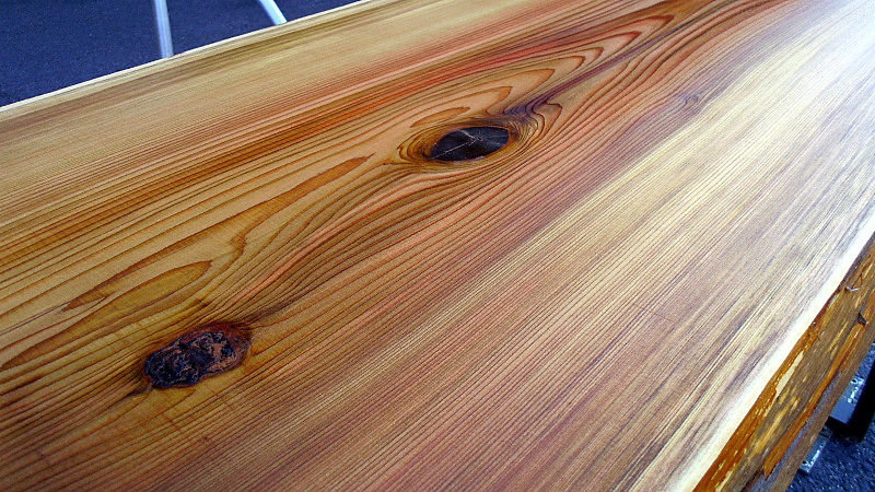 サムネイル： 【幅100×奥行45cm規格】杉 スギ 無垢 天板 一枚板 100×47cm｜DIY用 デスク テーブル 向け 無塗装 下仕上げ済み