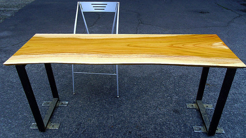 欅/ケヤキ 1500x510x35mm 天然木カウンターテーブル・カウンターデスク