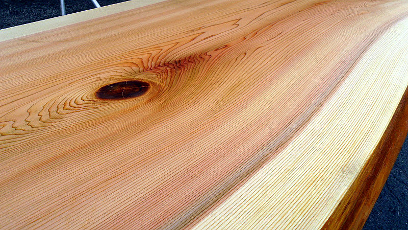 サムネイル： 【幅160×奥行75cm規格】杉 スギ 無垢 天板 一枚板 160×81cm｜DIY用 デスク テーブル 向け 無塗装 下仕上げ済み