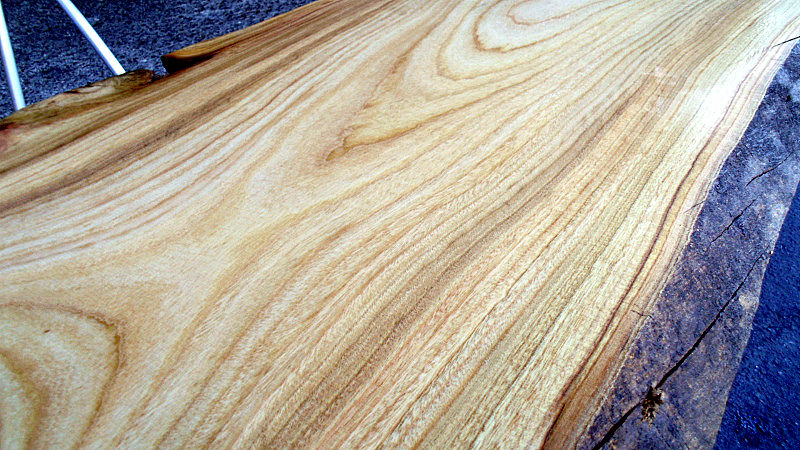 サムネイル： 樟/クス 900x590x45mm 天然木ラップトップテーブル・電動式昇降デスク天板/DIY木材・1枚板・無垢板/下仕上げ済み