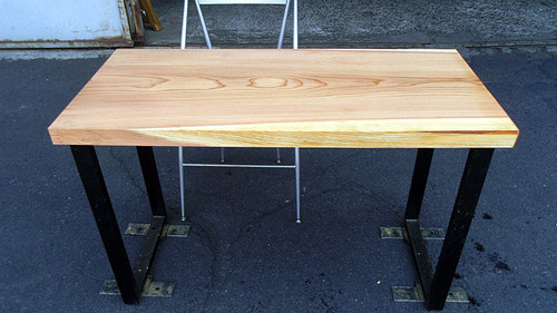 杉/スギ 1100x500x40mm 天然木リビングテーブル・パソコンデスク天板