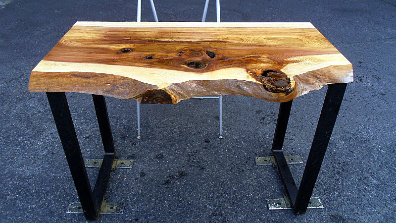 杉/スギ 1000x580x40mm 天然木パソコンテーブル・電動式昇降デスク天板/DIY木材・1枚板・無垢板/下仕上げ済み