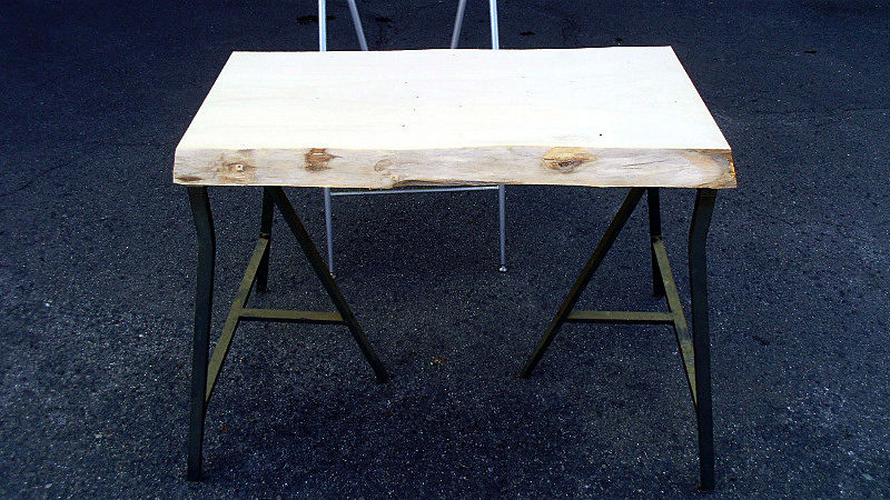 サムネイル： 銀杏/イチョウ850x470x35mm 天然木リビングテーブル・ローテーブル天板/DIY木材・1枚板・無垢板/下仕上げ済み