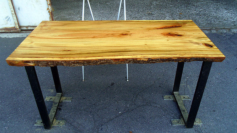 サムネイル： 【幅120×奥行60cm規格】樟 クス 無垢 天板 一枚板 120×60cm 厚4cm｜DIY用  テーブル・デスク向け 無塗装 下仕上げ済み