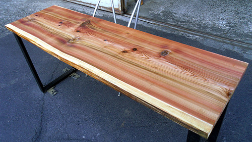 杉/スギ 1600x470x40mm 天然木バーテーブル・カウンターデスク天板/DIY