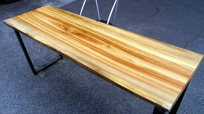 サムネイル： 【幅160×奥行50cm規格】樟 クス 無垢 天板 一枚板 160×51cm 4cm厚｜DIY用  テーブル・デスク向け 無塗装 下仕上げ済み