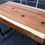 サムネイル： 杉/スギ 1100x580x45mm 天然木リビングテーブル・パソコンデスク天板/DIY木材・無垢板・1枚板/下仕上げ済み