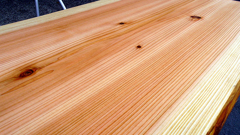 サムネイル： 【幅90×奥行55cm規格】杉 スギ 無垢 天板 一枚板 90×56cm 厚4cm｜DIY用 デスク テーブル 向け 無塗装 下仕上げ済み