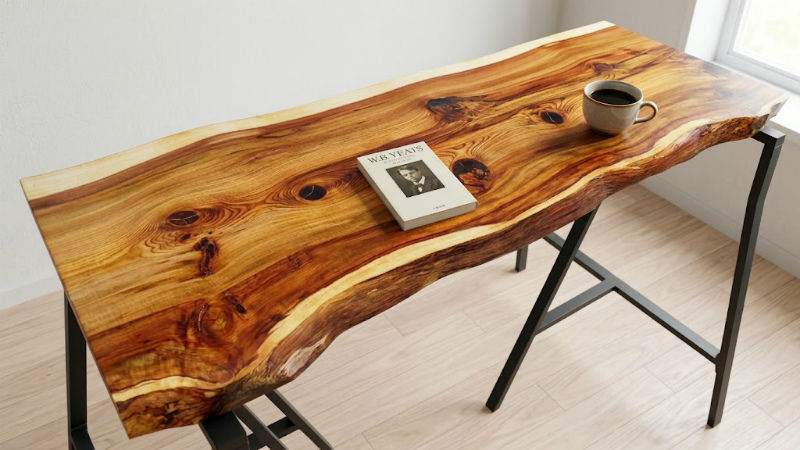 【幅95×奥行35cm規格】杉 スギ 無垢 天板 一枚板 95×37cm 3.5cm厚|DIY用 テーブル・デスク向け 無塗装 下仕上げ済み