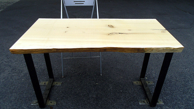 サムネイル： 榧/カヤ 1200x640x45mm 天然木リビングテーブル・パソコンデスク天板/DIY木材・1枚板・無垢板/下仕上げ済み