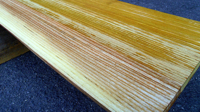 サムネイル： 欅/ケヤキ 1100x200x20mm 天然木ウォールラック・壁掛けシェルフ天板/DIY木材・1枚板・無垢板/下仕上げ済み