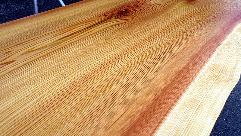 サムネイル： 【幅100×奥行55cm規格】杉 スギ 無垢 天板 一枚板 100×60cm｜DIY用 デスク テーブル 向け 無塗装 下仕上げ済み