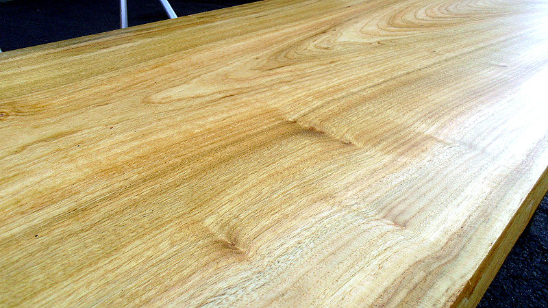 サムネイル： 樟/クス 1400x620x50mm 天然木ダイニングテーブル・オフィスデスク天板/DIY木材・1枚板・無垢板/下仕上げ済み