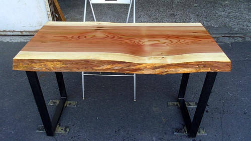 天然杉　接ぎ合わせ　デスク　机　DIY材　木材　天板　ダイニングテーブル 杉/スギ 1150x600x45mm 天然木リビングテーブル・パソコンデスク天板