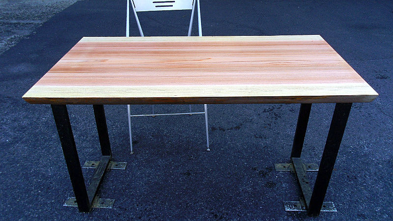 サムネイル： 杉/スギ 1200x640x45mm 天然木リビングテーブル・パソコンデスク天板/DIY木材・1枚板・無垢板/下仕上げ済み