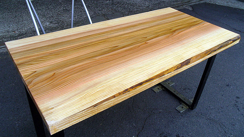 サムネイル： 【幅120×奥行60cm規格】杉 スギ 無垢 天板 一枚板 120×60cm 4cm厚｜DIY用  テーブル・デスク向け 無塗装 下仕上げ済み