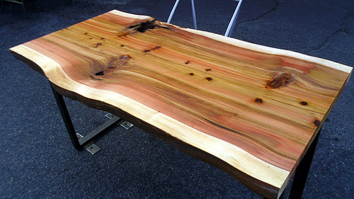 杉/スギ 1300x690x50mm 天然木ダイニングテーブル・パソコンデスク天板