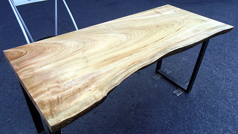 樟/クス 1400x610x45mm 天然木カウンターテーブル・キッチン