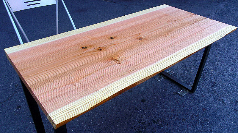 サムネイル： 【幅140×奥行65cm規格】杉 スギ 無垢 天板 一枚板 140×67cm｜DIY用 デスク テーブル 向け 無塗装 下仕上げ済み