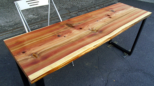 杉/スギ 1600x470x40mm 天然木バーテーブル・カウンターデスク天