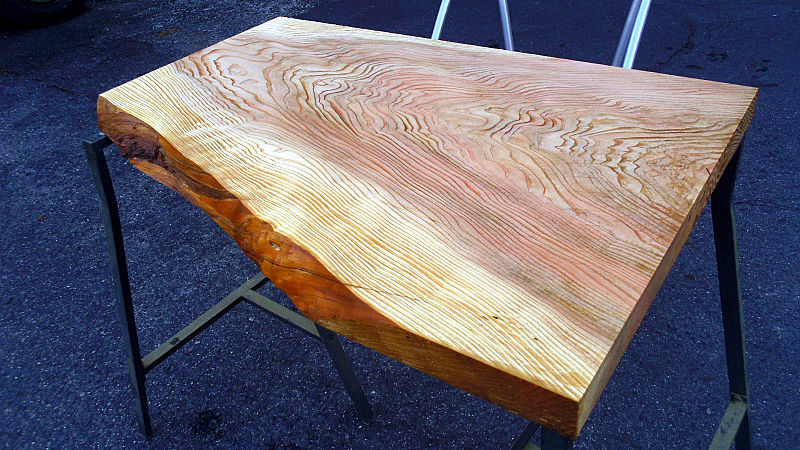 サムネイル： 杉/スギ 800x540x40mm 天然木ラップトップテーブル・パソコンデスク天板/DIY木材・1枚板・無垢板/下仕上げ済み