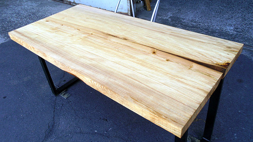 樅/モミ 1400x690x50mm 天然木ダイニングテーブル・オフィスデスク天板