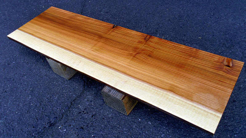 サムネイル： 杉/スギ 1000x300x20mm 天然木リビングボード・TVカウンター天板/DIY木材・1枚板・無垢板/下仕上げ済み